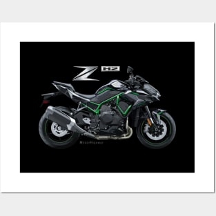 Kawasaki Z H2 20 black, sl Posters and Art